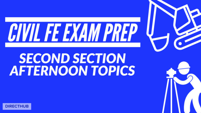 FE CIVIL EXAM PREP COURSE (AFTERNOON)