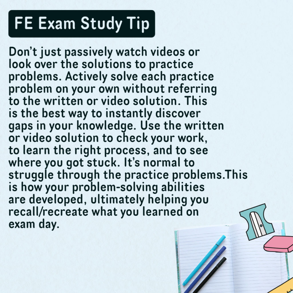 fe exam study tips